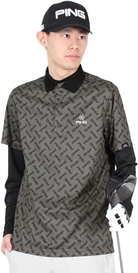 

Мужская рубашка-поло с внутренней подкладкой (испарительное охлаждение, быстрое высыхание, защита от УФ-излучения) / для гольфа / 621-4160209 Ping Apparel, черный