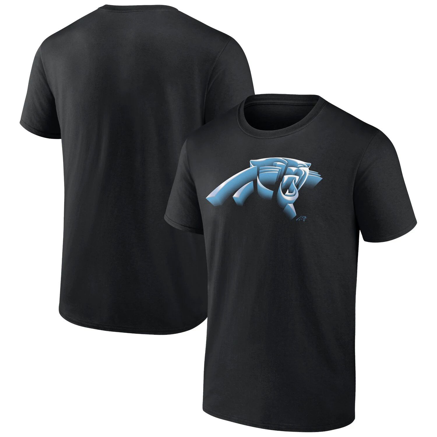 

Мужская футболка с логотипом Fanatics Black Carolina Panthers Chrome Dimension