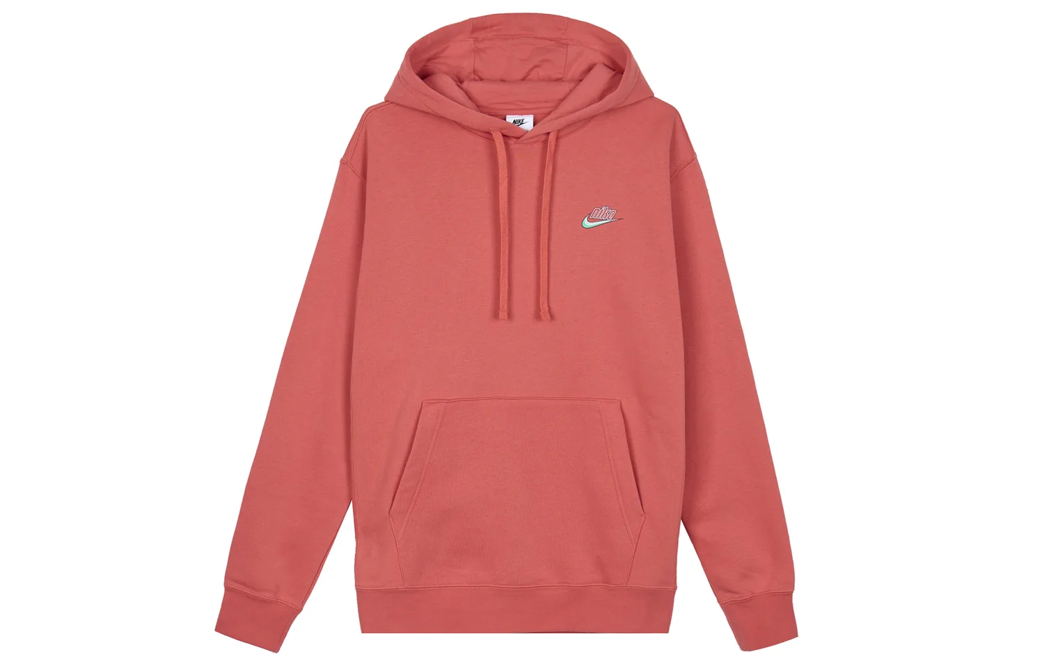 Nike Толстовка мужская оранжевая с капюшоном утепленная