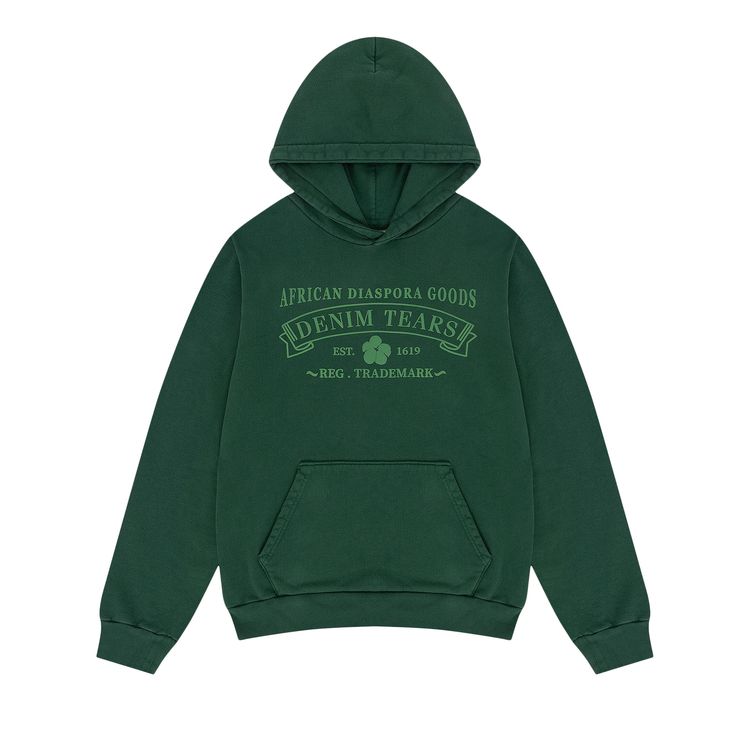 

Худи Denim Tears ADG Hoodie Washed Green, зеленый