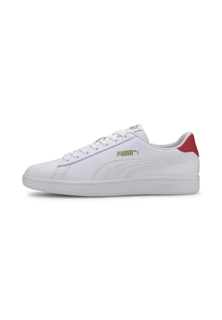 Кроссовки, кожаные, Puma Smash v2, черные — фото 2