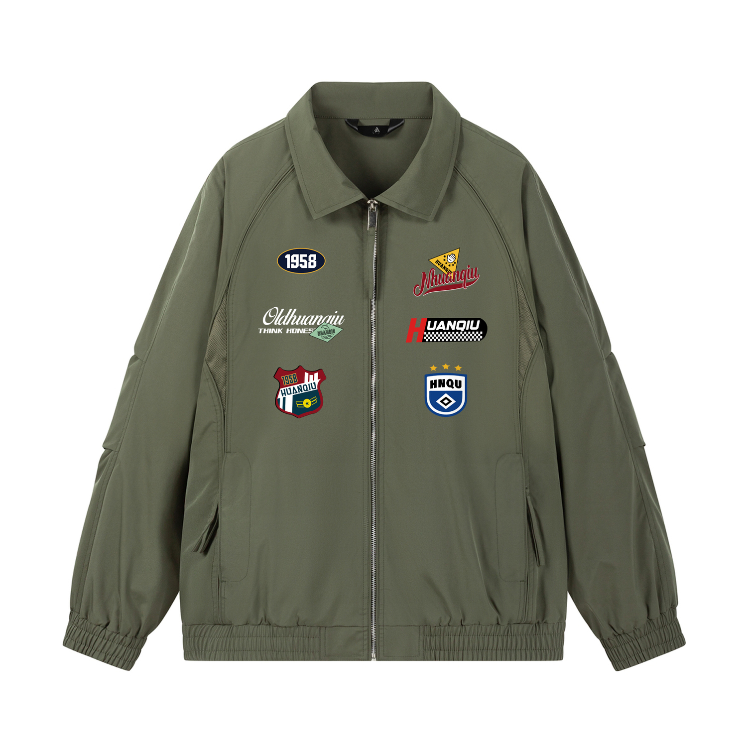 

Куртка Unisex Lapel Moderate HUANQIU, army зеленый