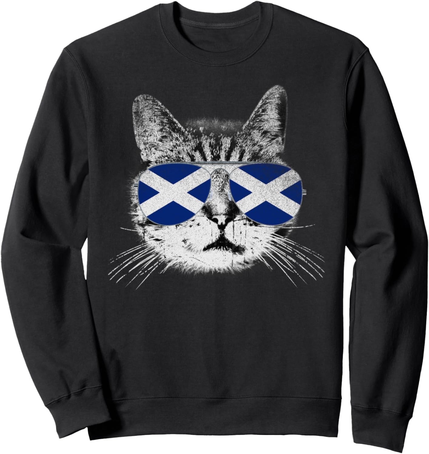 

Футболка с изображением кошки, шотландского флага, флага Шотландии, в стиле ретро, забавная, подарок, черная Cat Shirt Scottish Scotland Flag Country Retro