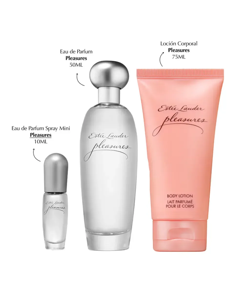 Подарочный набор Pleasure Perfume, лосьон для тела и дорожный парфюм Estée Lauder — фото 2