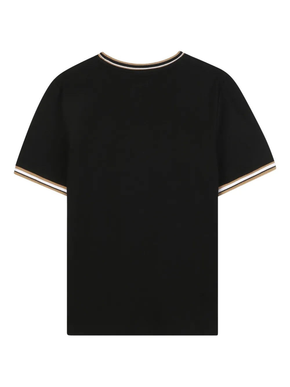 Футболка с круглым вырезом BOSS Kidswear, черный — фото 2