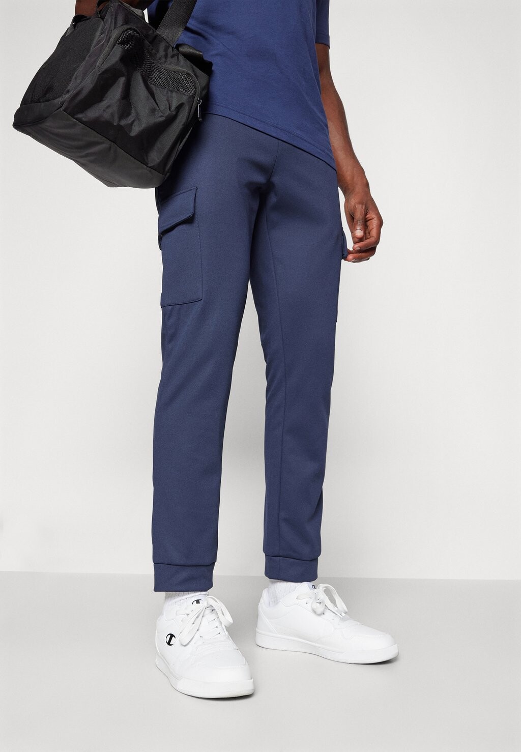 

Брюки JPSTGORDON JJBASIC ICE CARGO PANTS Jack & Jones, темно-синий