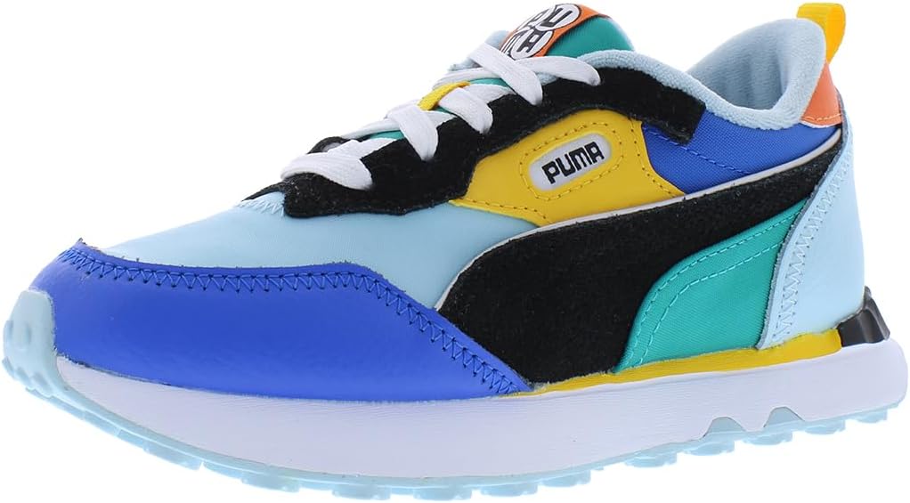 

Детские кроссовки PUMA Boys Rider Fv Future Vintage на шнуровке, повседневные - серые