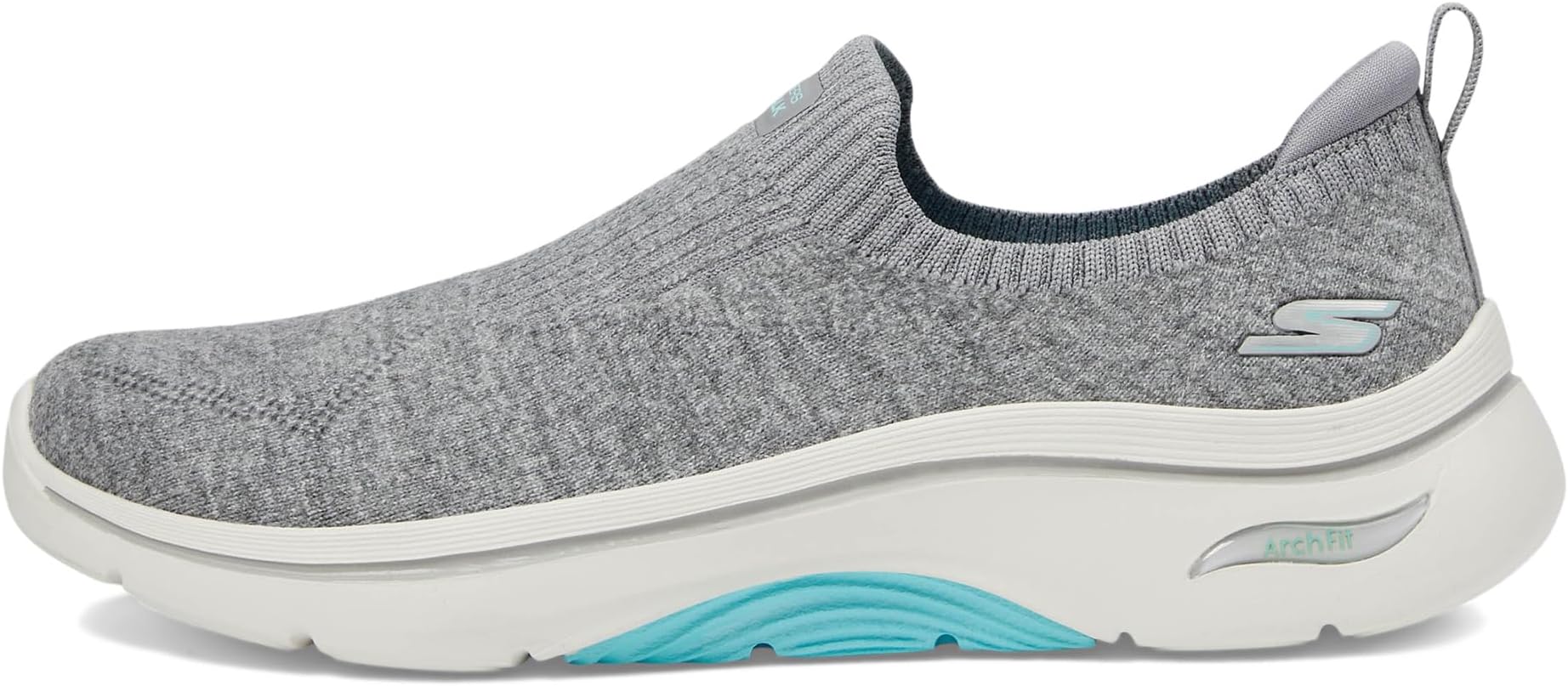 Кроссовки SKECHERS Performance Go Walk Arch Fit 2.0 Eliza, цвет Gray/Turquoise — фото 4