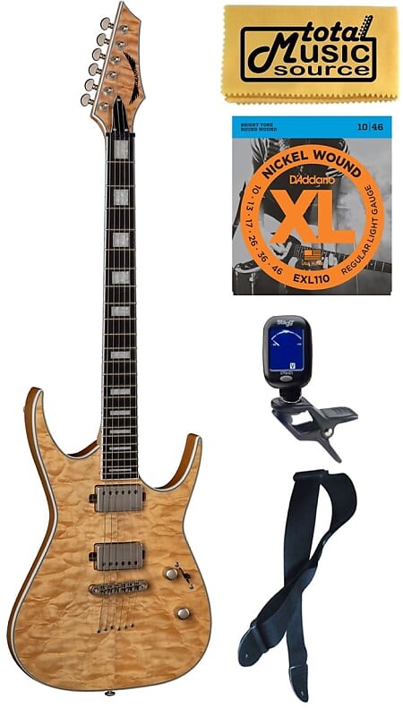 

Электрогитара Dean Exile Select 6 String Quilt Top, Satin Natural, Bundle