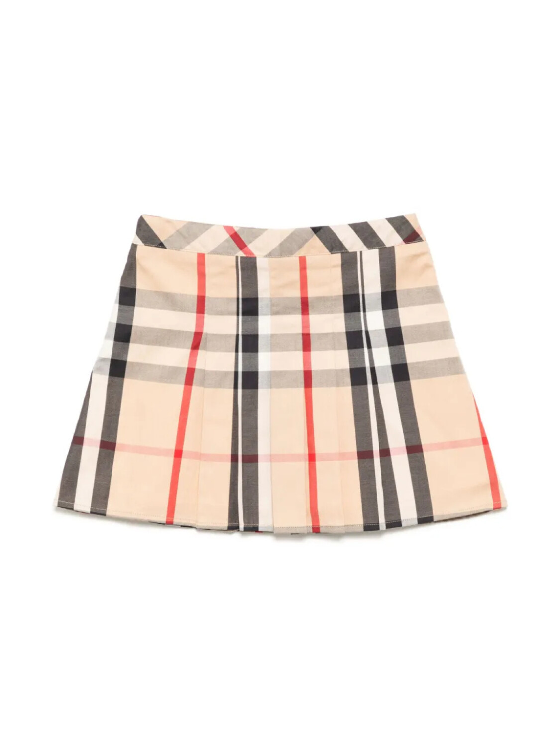 Burberry Kids юбка в клетку, нейтральный — фото 2