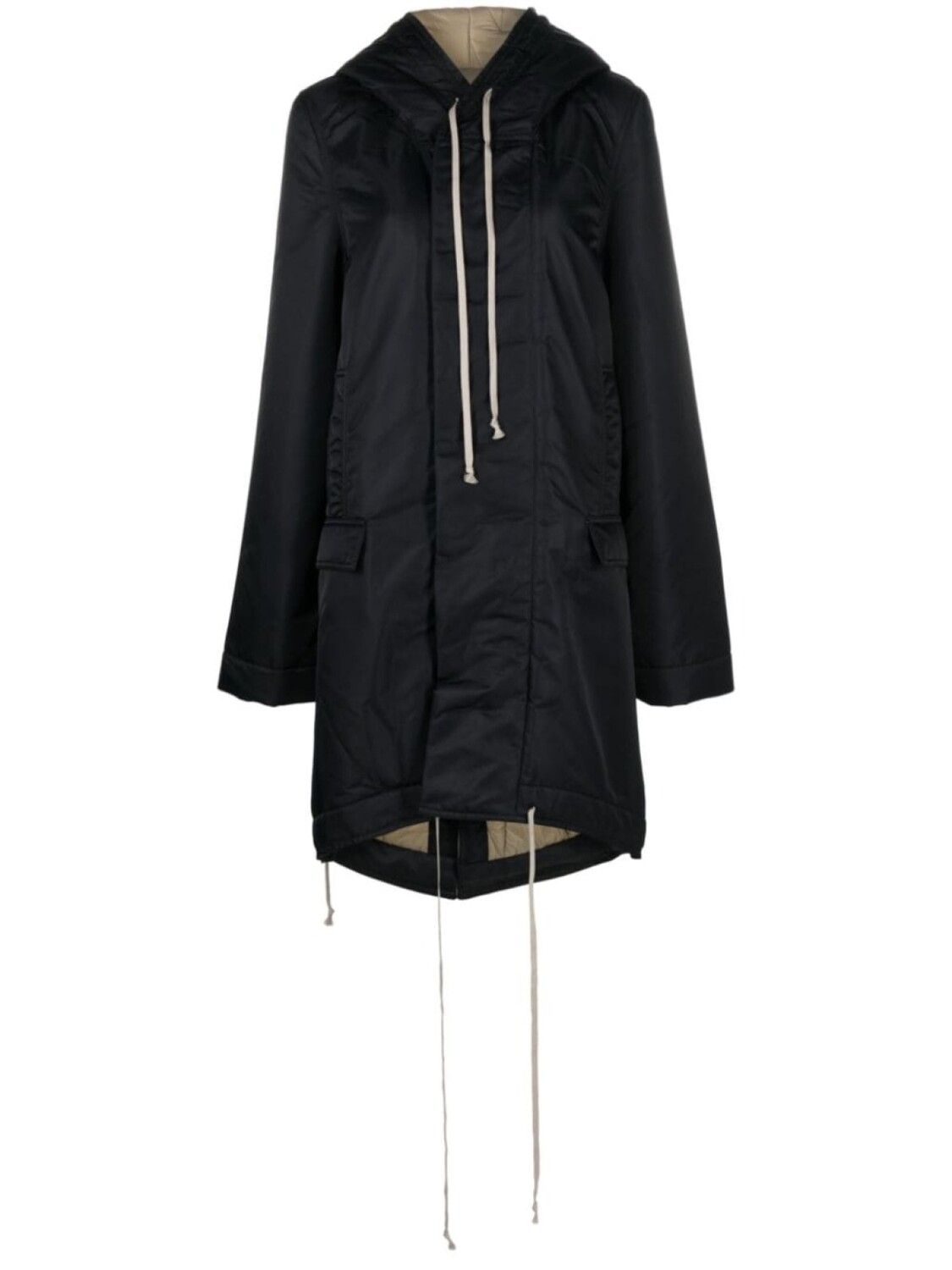 

Rick Owens DRKSHDW Luxor fishtail parka coat, черный