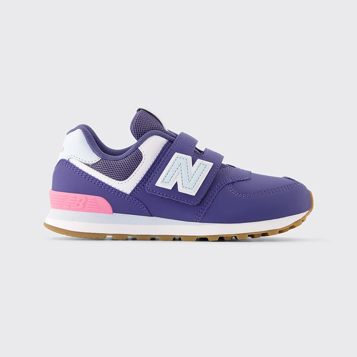 

Детские повседневные кроссовки 574 с застежкой-липучкой New Balance, фиолетовый