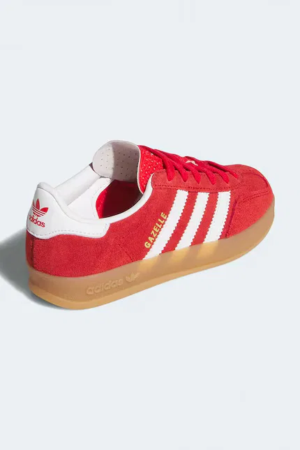 Кроссовки детские Gazelle Indoor Adidas Originals, красный — фото 3