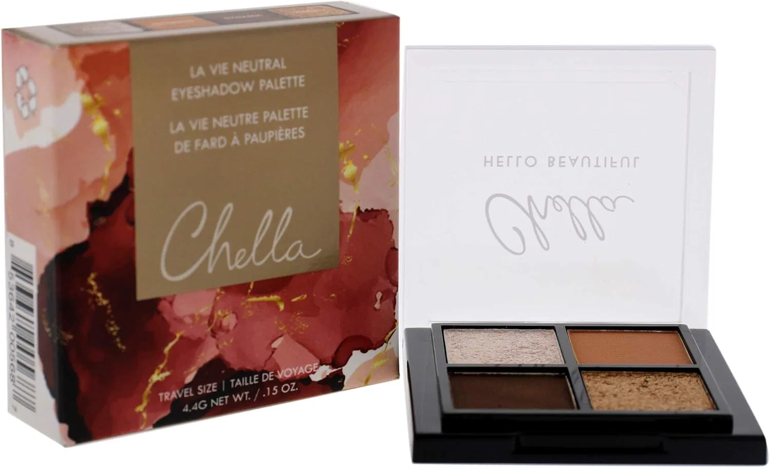 Тени для век Chella La Vey Neutral Eye Shadow Palette Travel Size, 1.1 г — фото 3