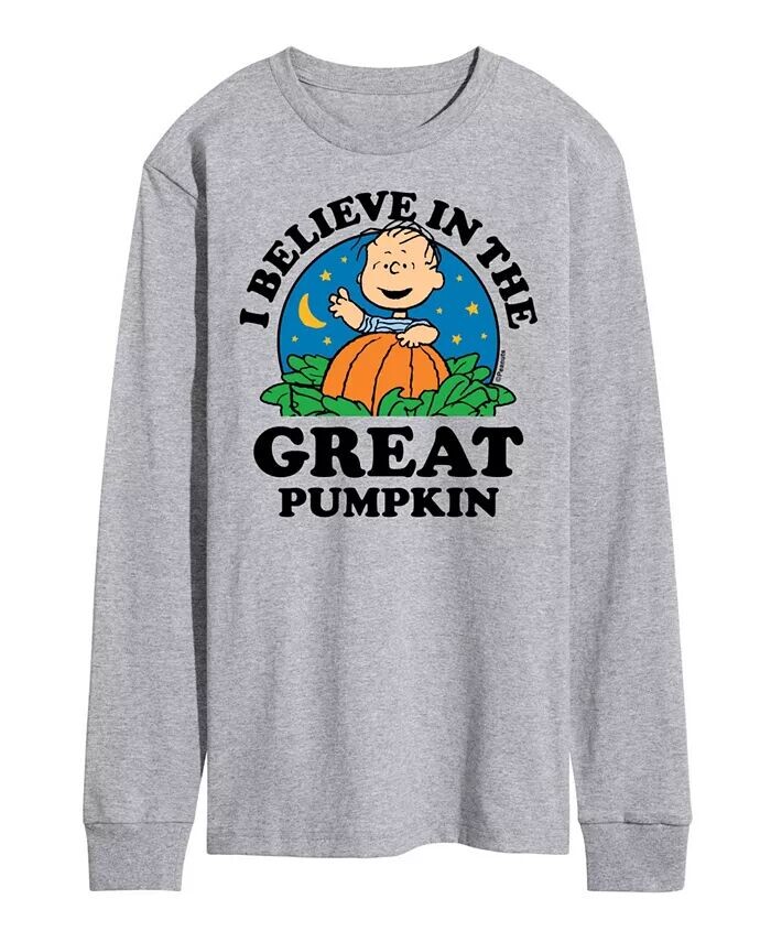 

Мужская футболка Peanuts Believe in Great Pumpkin AIRWAVES, серый