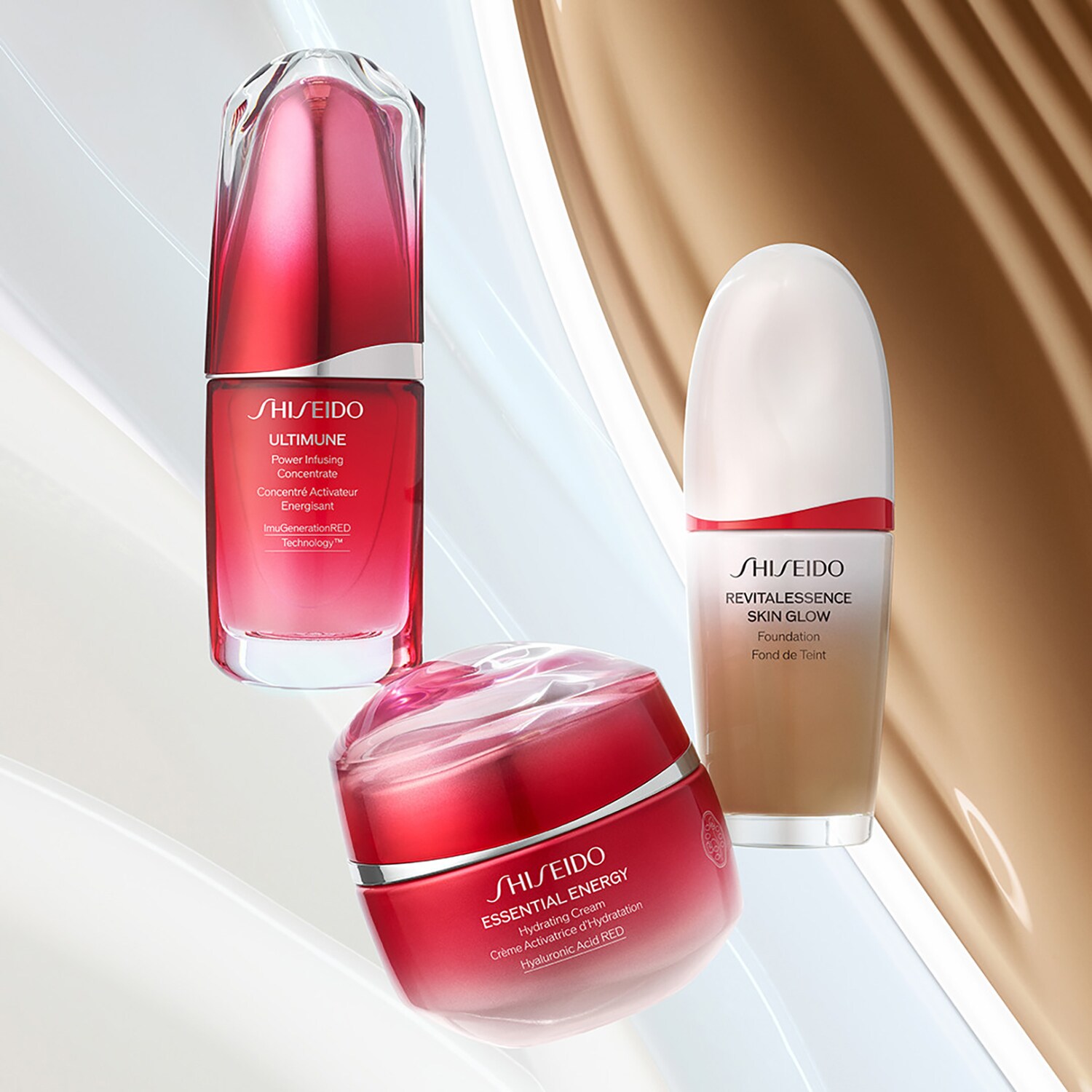 Тональная основа Skin Glow Shiseido, 450 (30 ml) — фото 3