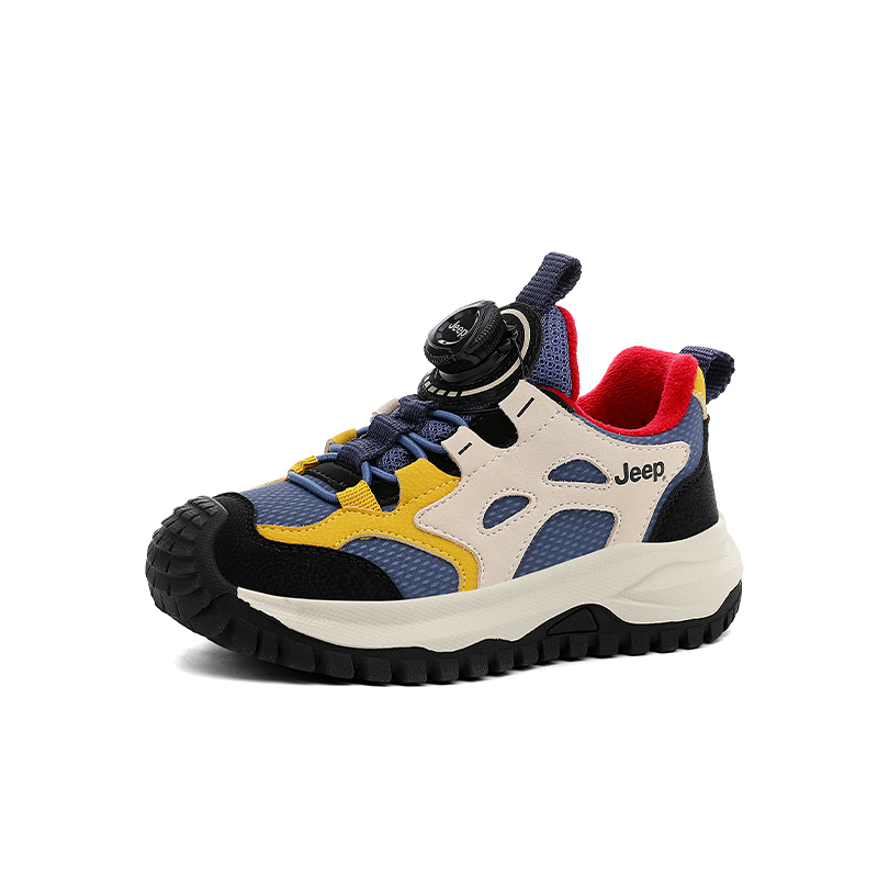 Кроссовки Low top Running Shoes для детей Jeep, sunny mountain синий/mango желтый[fleece-lined-upgraded] — фото 3
