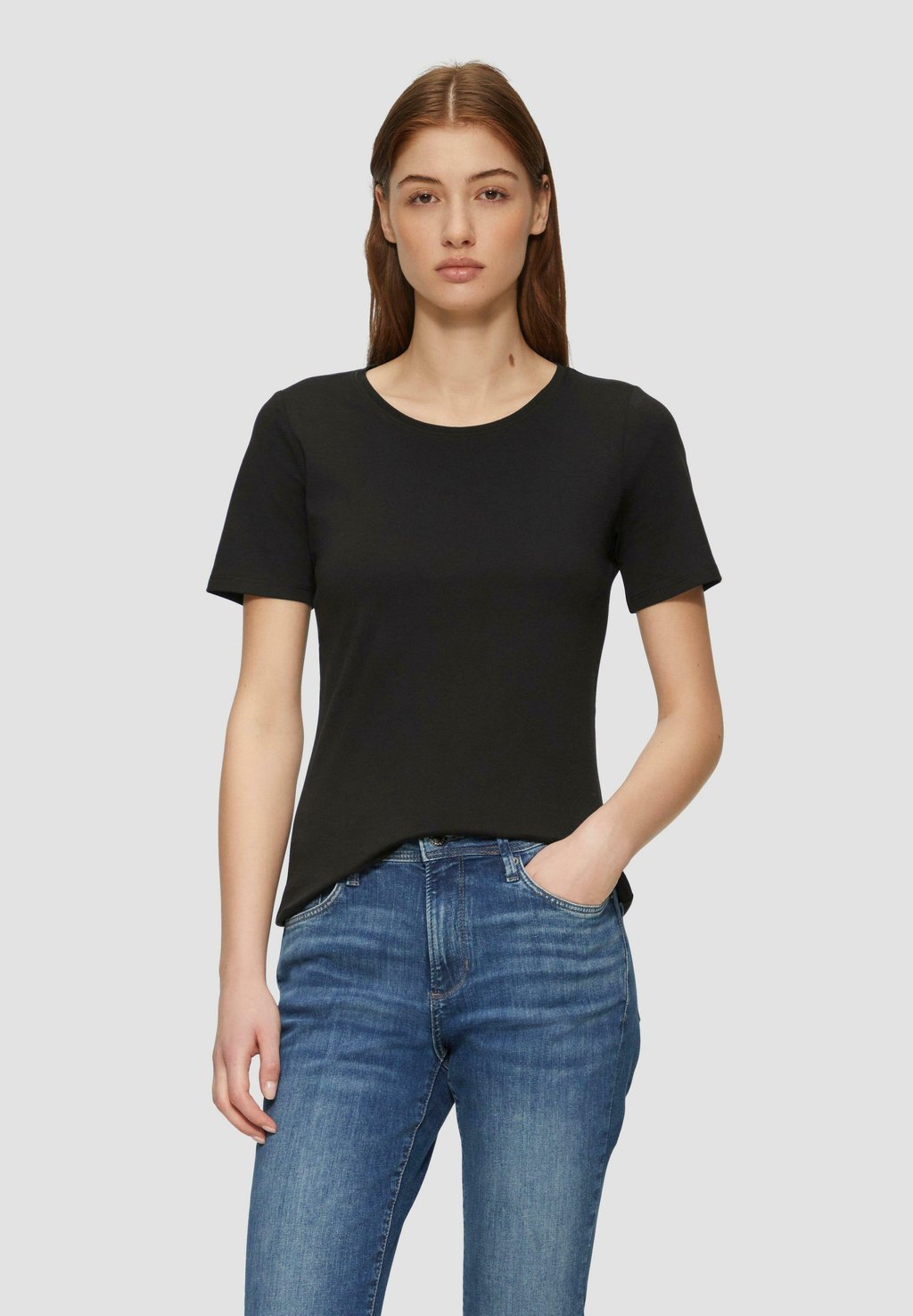 

Базовая футболка INTERLOCK s.Oliver, черный