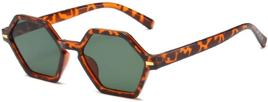 

Модные солнцезащитные очки Polygon для женщин, защита от ультрафиолета UV400, ретро-панк, с декором в виде заклепок, солнцезащитные очки для мужчин MUTYNE, Leo Green