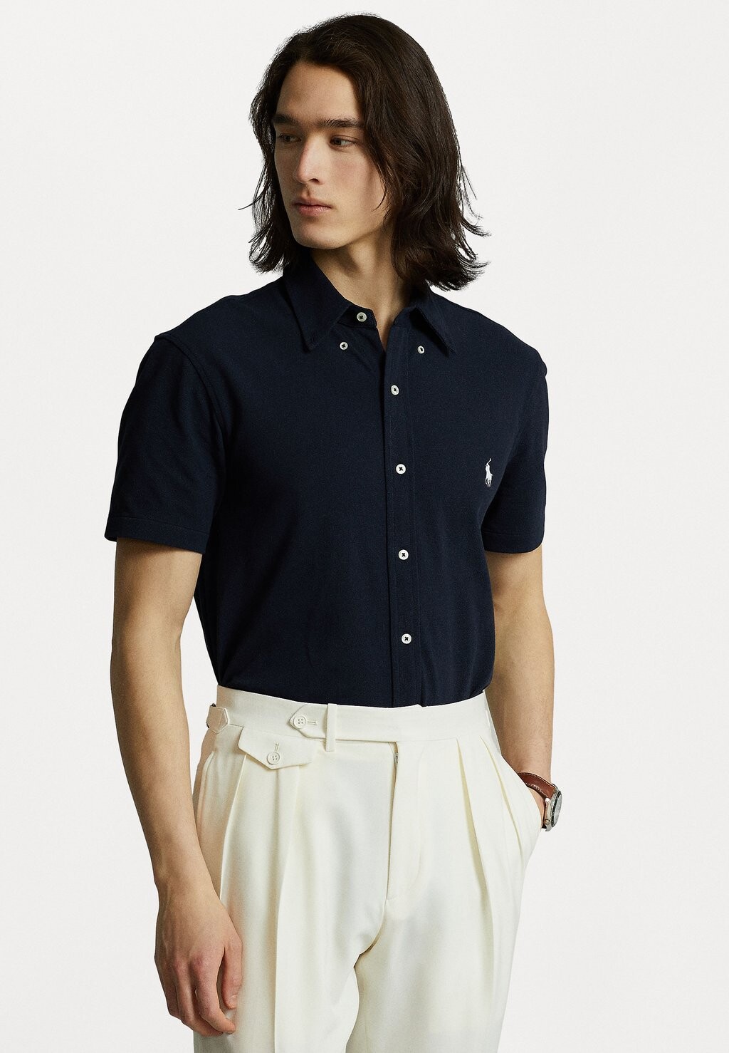 

Рубашка Short Sleeve Polo Ralph Lauren, цвет aviator navy