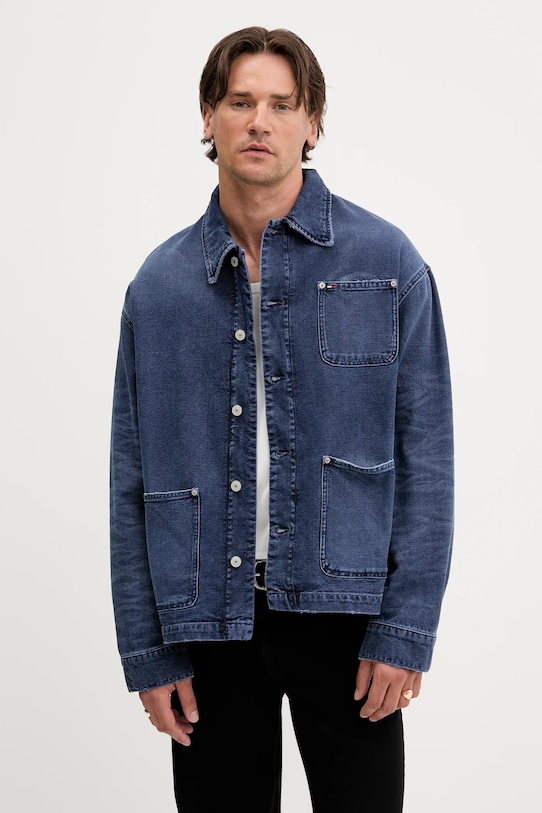 

Куртка рубашка Tommy Jeans, темно-синий