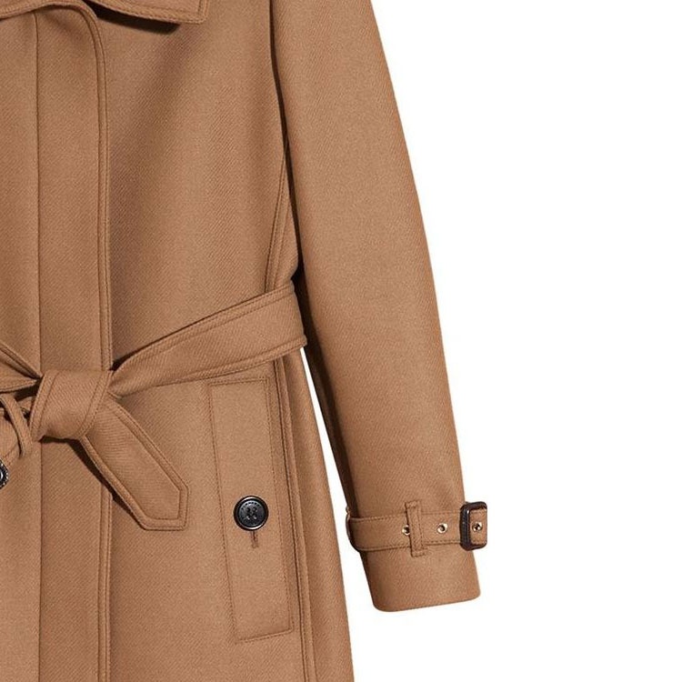 Пальто Burberry женское, коричневый — фото 3