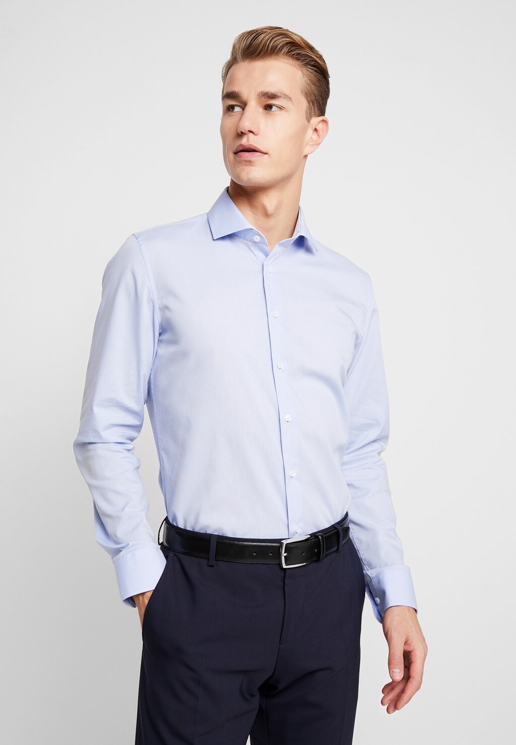 

Классическая рубашка Kent Slim Fit Contrast Seidensticker, синий