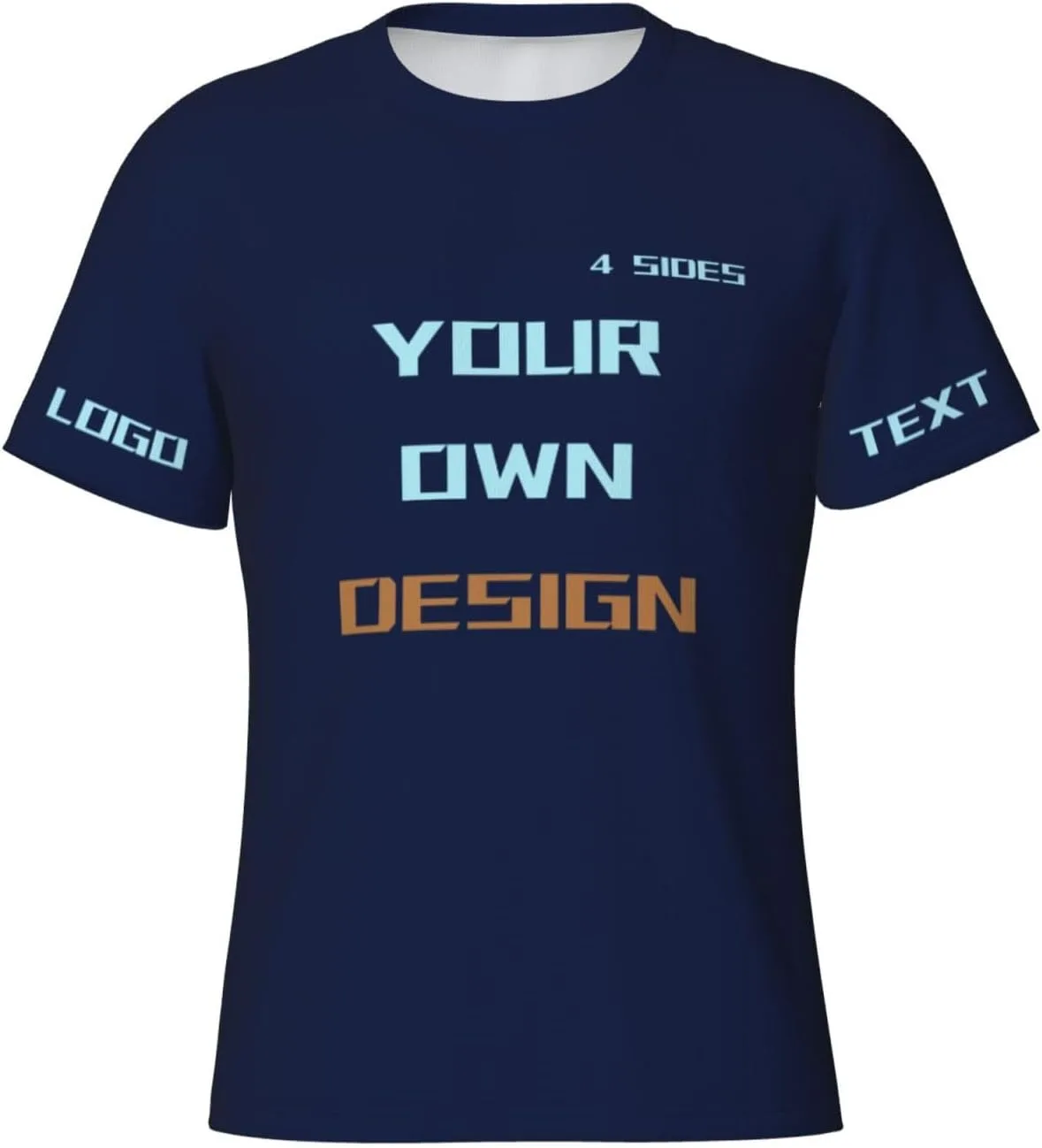 Футболка Custom с принтом на 4 сторонах