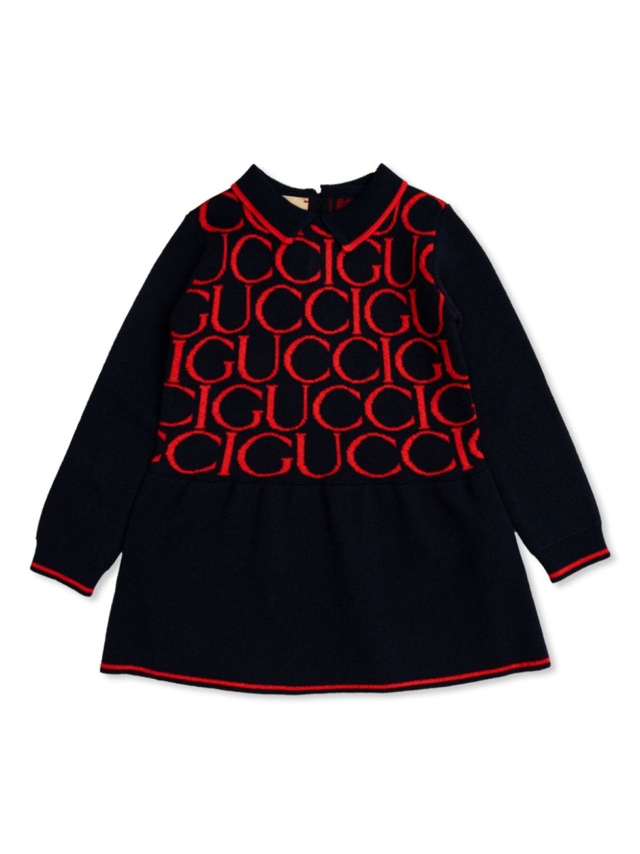 

Gucci Kids платье с логотипом-жаккардом, черный