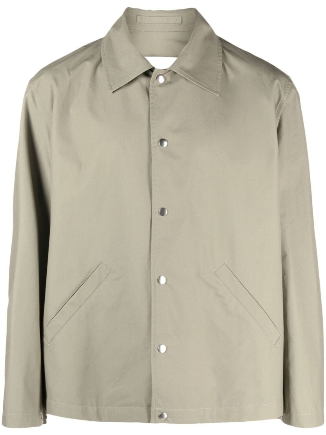 

Jil Sander куртка-рубашка с логотипом, зеленый
