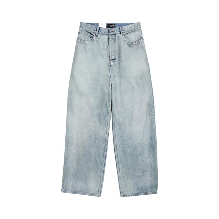 

Брюки Balenciaga Sticker Baggy Pants, цвет Dirty Blue