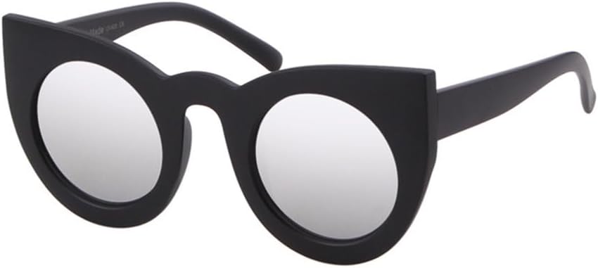 

MUTYNE Trend Круглые солнцезащитные очки для женщин, модные очки «кошачий глаз», винтажные солнцезащитные очки в крупной оправе для женщин, защита от ультрафиолета UV400, C6 Sand Black