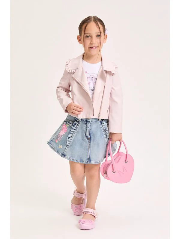 Мини-Юбка а-силуэта Monnalisa, Denim