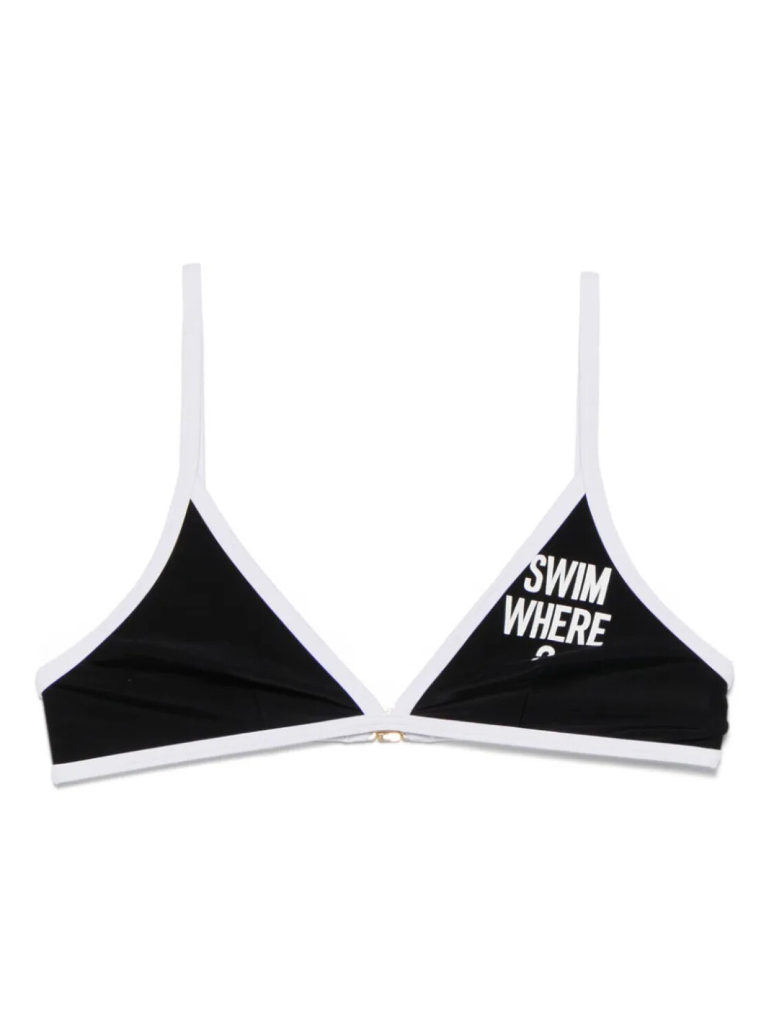 

Moschino топ бикини Swim Where, черный