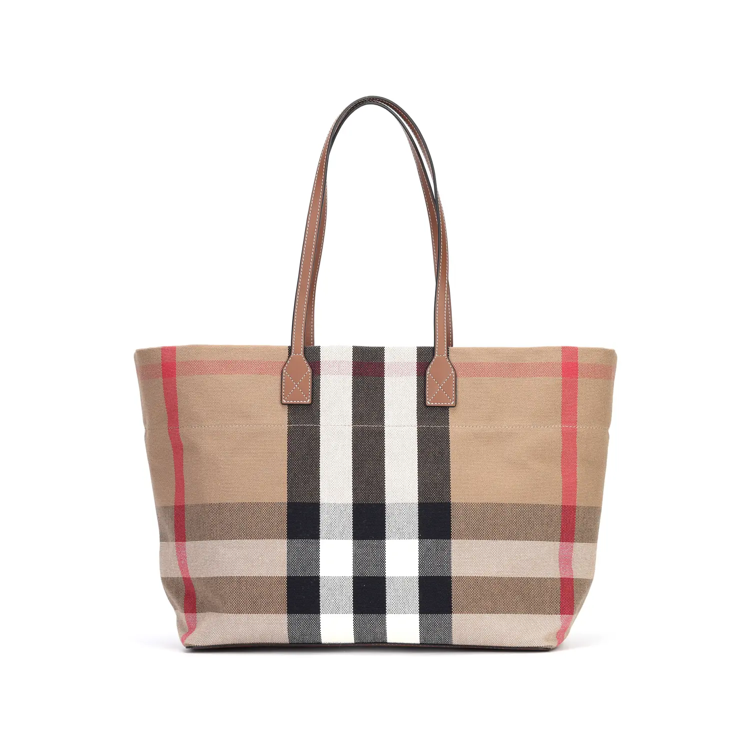 

Burberry Хлопковая сумка-шопер через плечо женская берёзово-коричневая