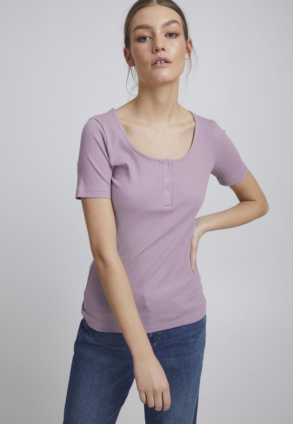 

Футболка базовая IHSUPER SS2 ICHI, цвет lavender mist
