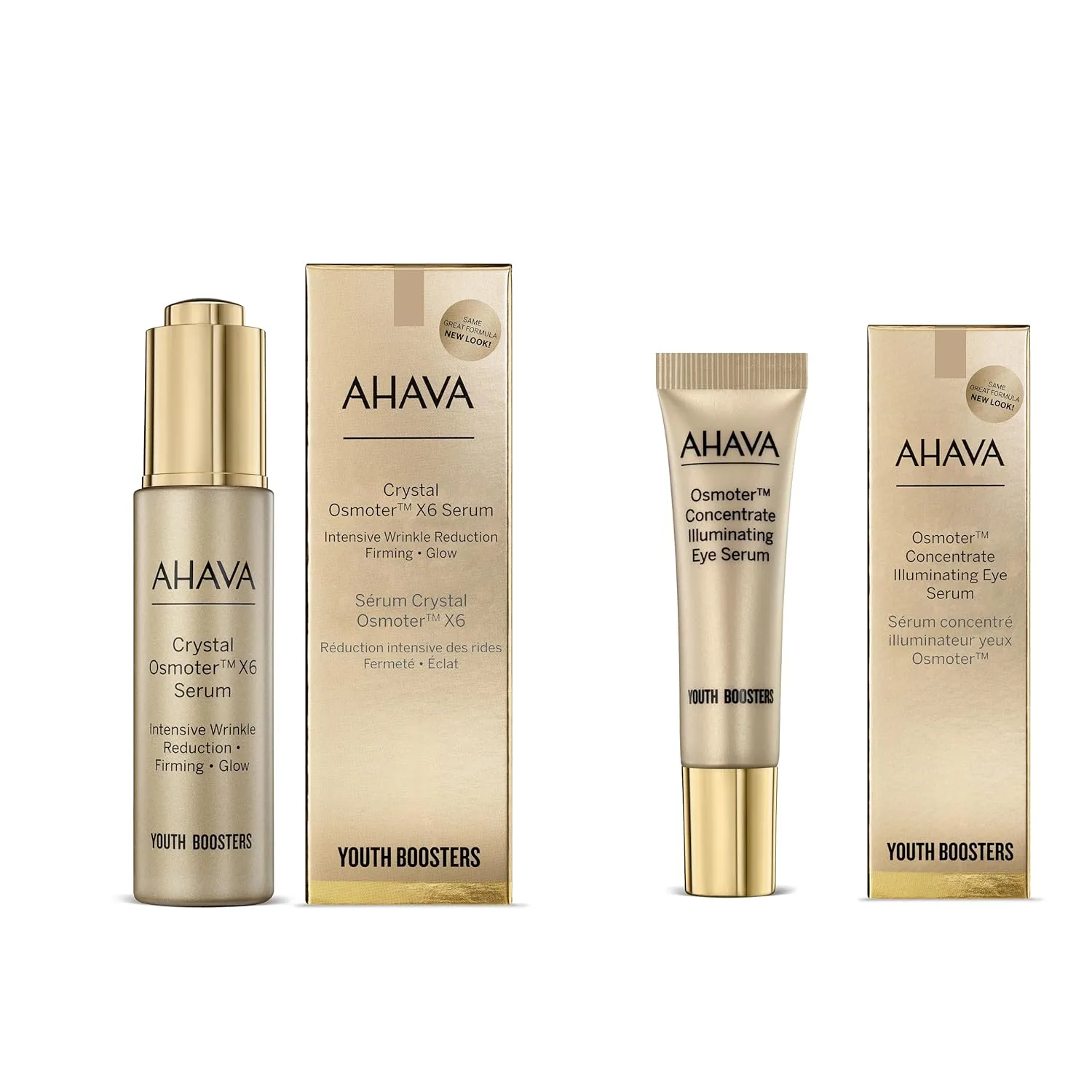 AHAVA Youth Boosters, Crystal Osmoter 6X Intensity Wrinkle Reduction & Firming Serum и Osmoter Eye Concentrate — фото 2