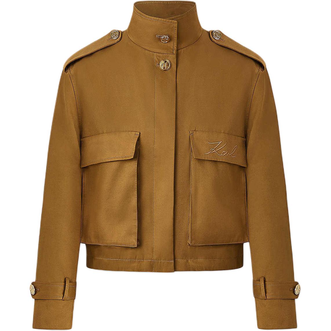 

KARL LAGERFELD / Karl Lagerfeld Jeans Куртка KARL LAGERFELD FW24 женская хаки, Khaki