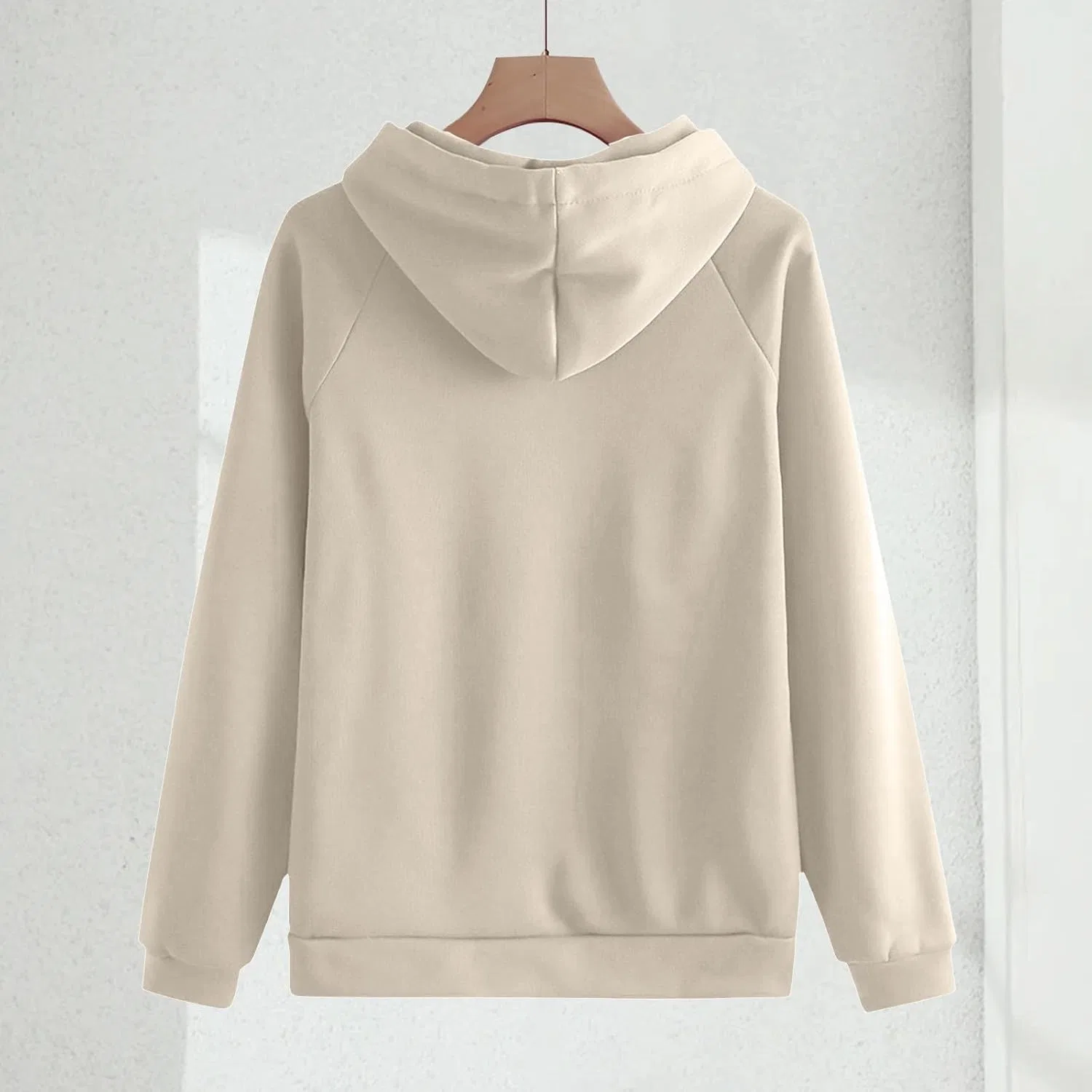 Женский спортивный костюм из 2 предметов, оверсайз, Beige #1 — фото 2
