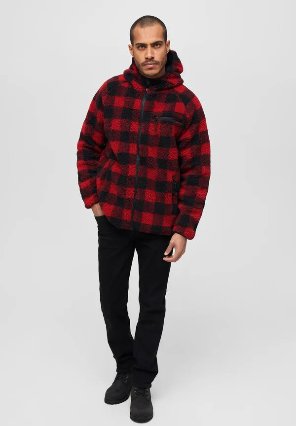 Рабочая флисовая куртка Brandit, Red/Black