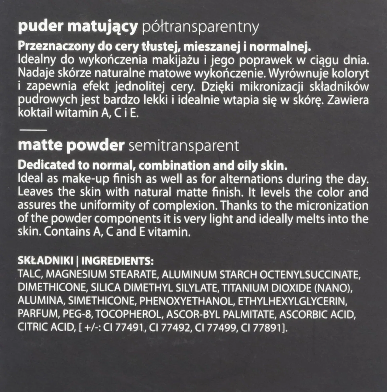 Полупрозрачная матовая пудра «1A Warm Beige» от Paese Cosmetics Paese Cosmetics — фото 3