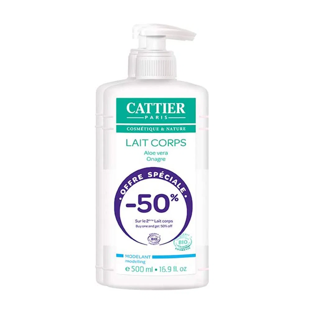 Моделирующее молочко для тела Cattier Organic, 2 x 500 мл Cattier Paris