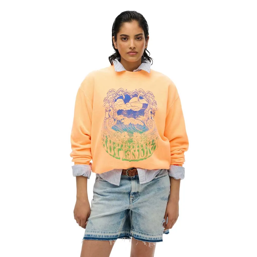 

Толстовка Superdry Psych Surf Loose, оранжевый