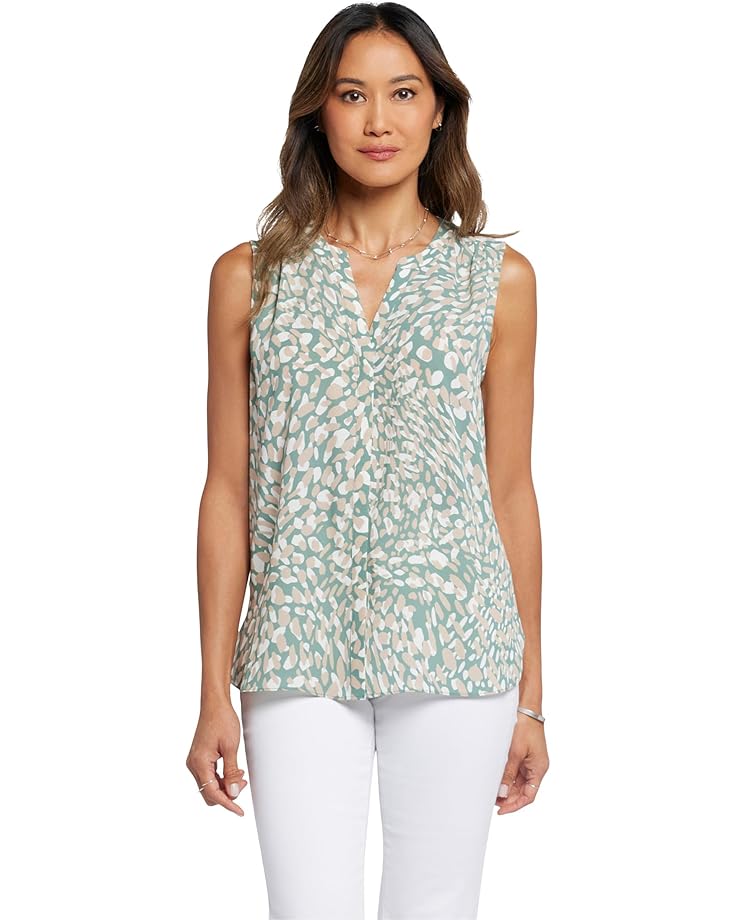 

Блузка NYDJ Petite Sleeveless Pintuck Blouse, цвет Endless Sea