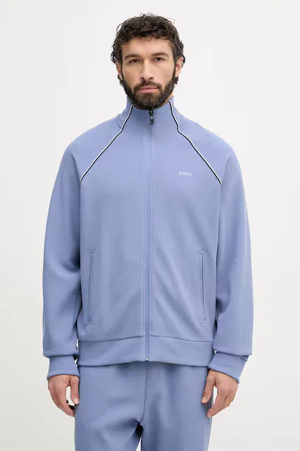 Спортивный костюм с бавовной SW_Tracksuit Set BOSS Green, синий — фото 2