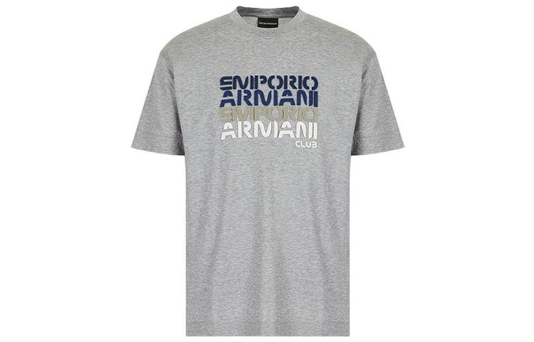 Футболка SS22 мужская серая EMPORIO ARMANI, серый — фото 3