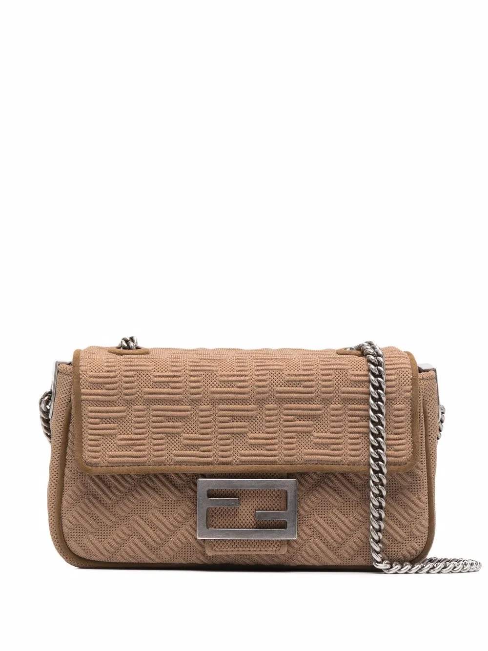 

Сумка Baguette среднего размера с логотипом FENDI, коричневый