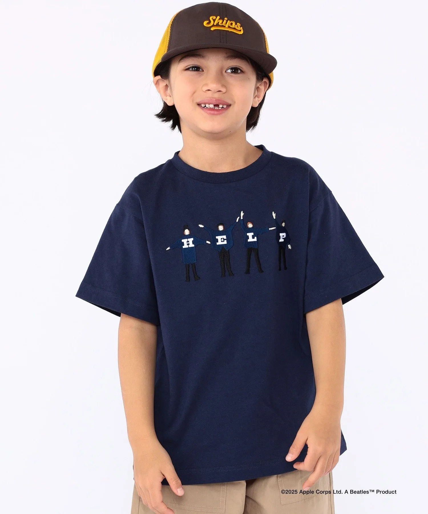 Детская футболка с коротким рукавом THE BEATLES (100-130 см) SHIPS KIDS, Navy — фото 2