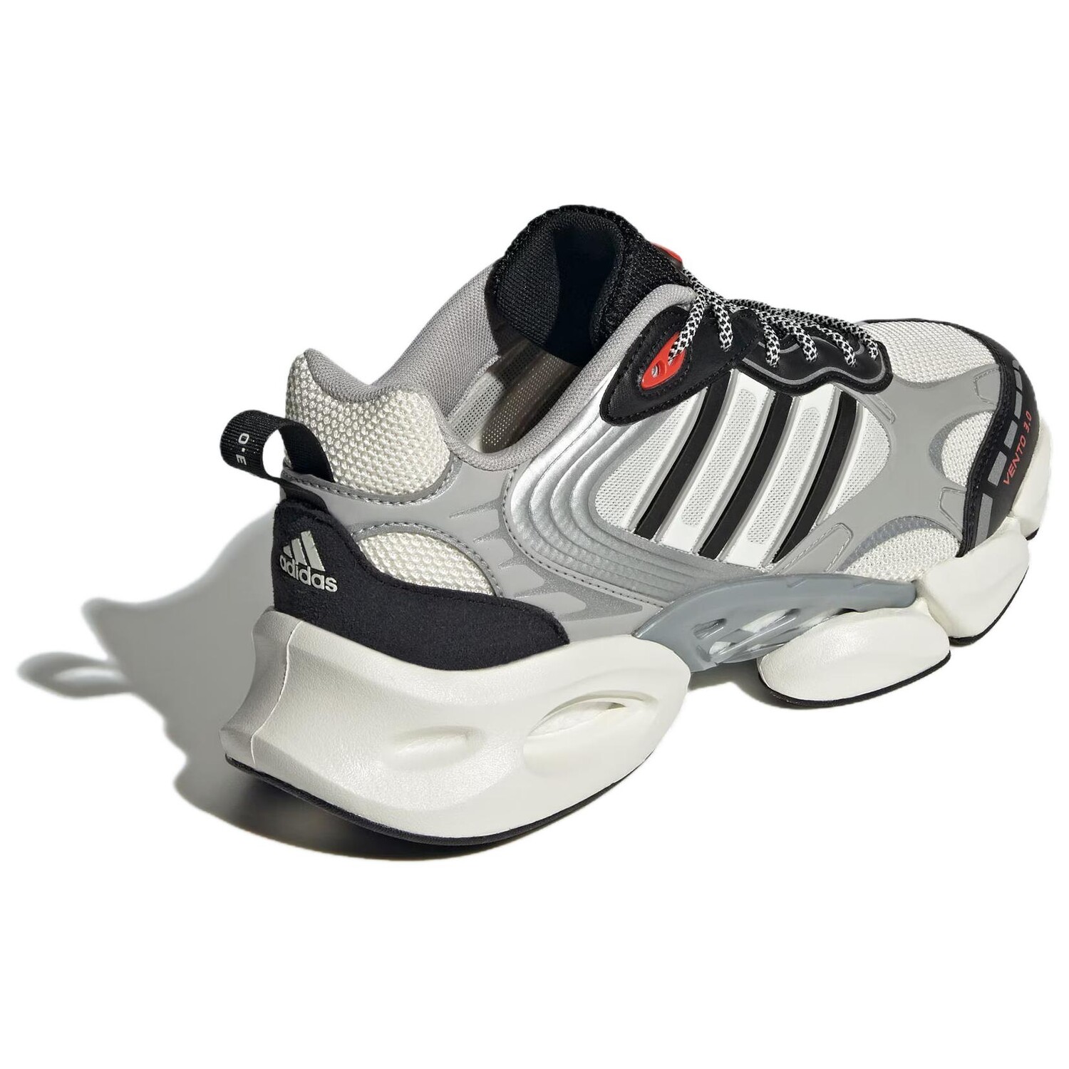 Кроссовки мужские низкие Ярко-белый/Черный № 1/Светло-серый Adidas — фото 4