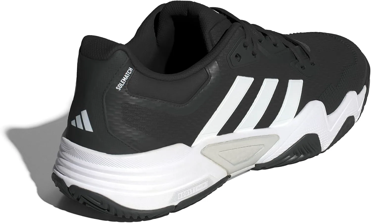 Мужские теннисные кроссовки Adidas Solematch Control 2, черный/белый/металлик — фото 4